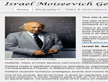 Tablet Screenshot of israelmgelfand.com